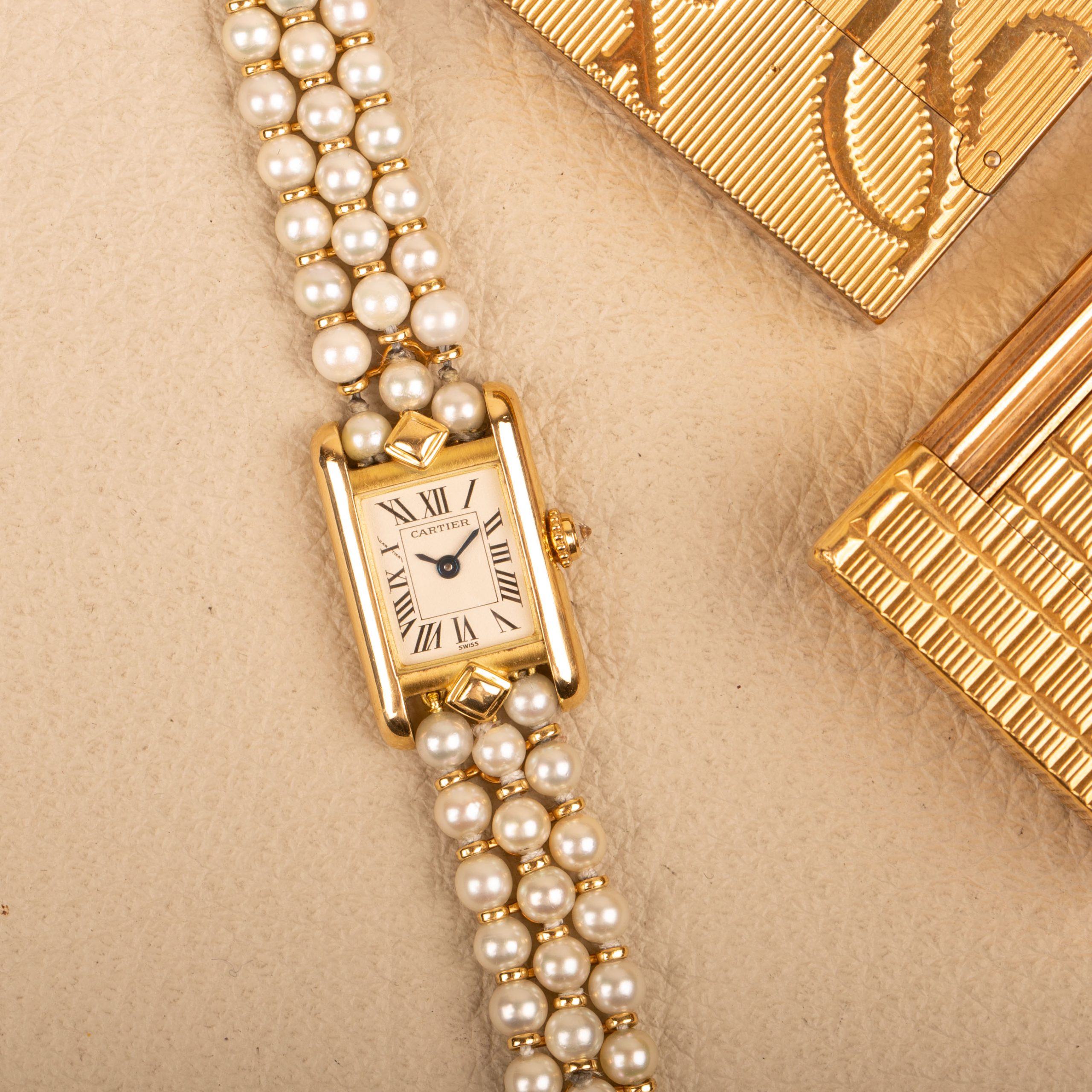 Cartier Tank Louis – Rare Pearl Bracelet
